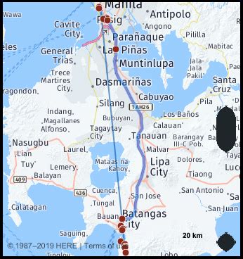 Manila to Batangas .